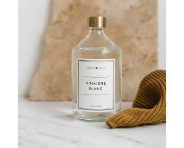 Bouteille transparente vinaigre blanc