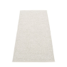 Tapis pvc tissé gris métalissé