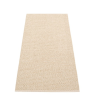 tapis tissé pvc beige métallisé