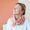 Grand foulard en coton motif Artistic melba – Apaches Collections chez Boêtique