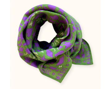 Grand foulard en coton motif Magic nature – Apaches Collections chez Boêtique