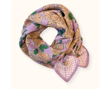 Grand foulard Latika Bloom - Lavande