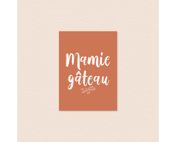 Carte mamie gâteau