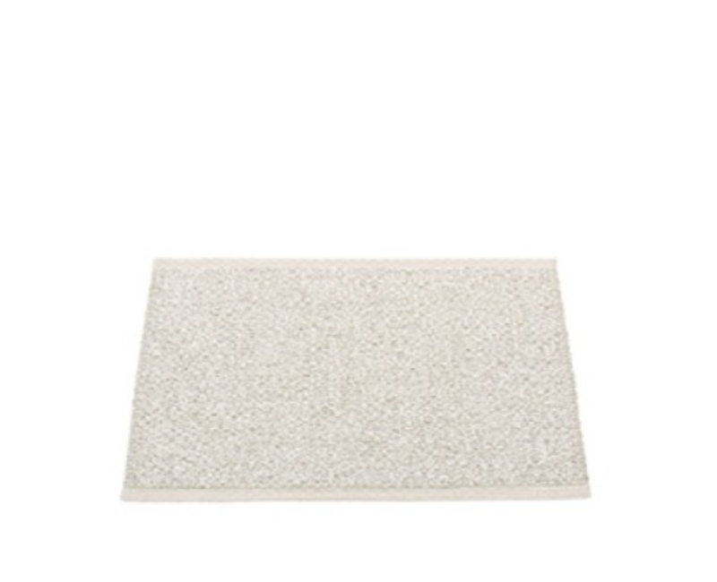 Tapis pvc tissé métallisé gris clair Tapis pvc tissé métallisé gris clair