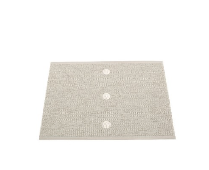 Tapis pvc tissé couleur lin avec points blancs Tapis pvc tissé couleur lin avec points blancs