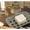 Porte savon email gris