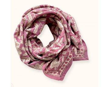 Grand foulard Latika Coeur - Pétale