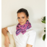 Grand foulard Apaches Latika Florets - Fuschia