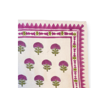 Grand foulard Apaches Latika Florets - Macadamia