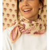 Grand foulard en coton motif floral Florets macadamia – Apaches Collections chez Boêtique