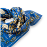 Petit foulard Apaches Manika Soleil -  Bleu Klein