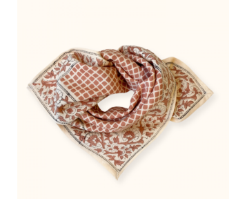 Petit foulard Manika Mosaic - Terracotta