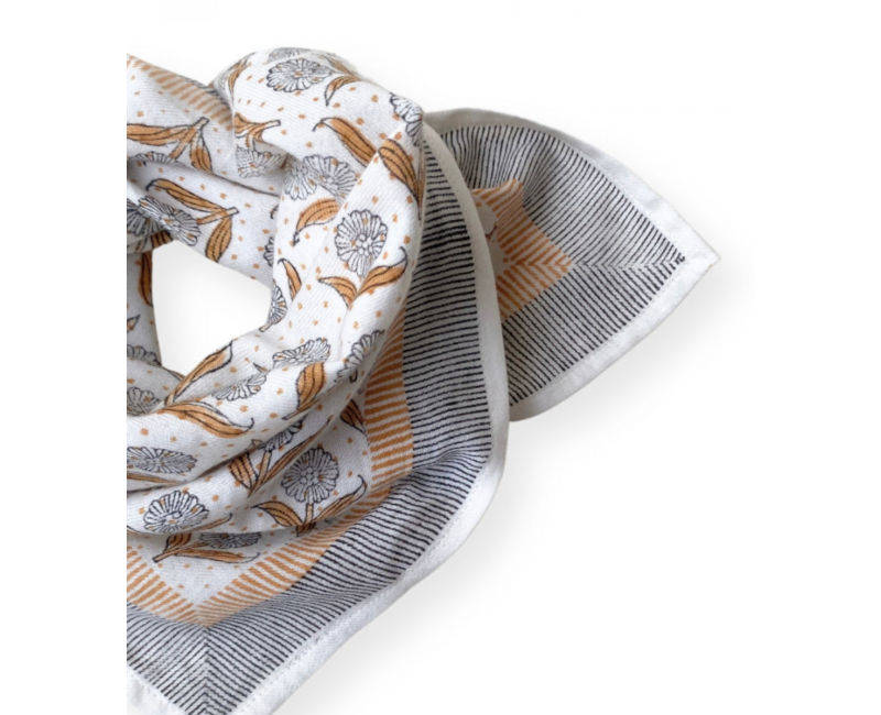 Petit foulard Apaches Manika Lotus - Desert