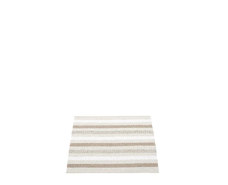 tapis pvc tissé rayures blanc, beige, gris tapis pvc tissé rayures blanc, beige, gris