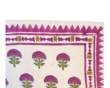Petit foulard Apaches Manika Florets - Macadamia