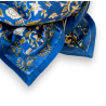 Grand foulard Apaches Latika Soleil - Bleu Klein