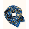 Grand foulard Apaches Latika Soleil - Bleu Klein