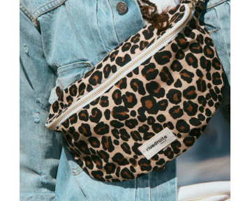 Sac banane Custine Rivedroite - Léopard clair Forever wild