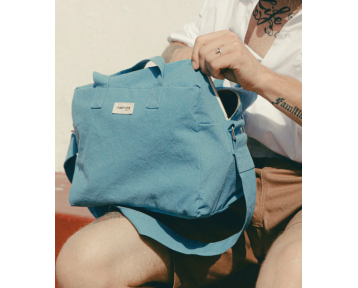 Le city bag Sauval Bleu Méditérranée