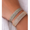 Bracelet Izy 1 - rose gołd lime pink