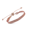 Bracelet Ania 1 - rosegold amber mahogany