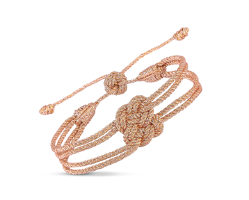 Bracelet maxi Knot - peach