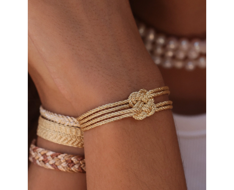 Bracelet maxi Knot - peach