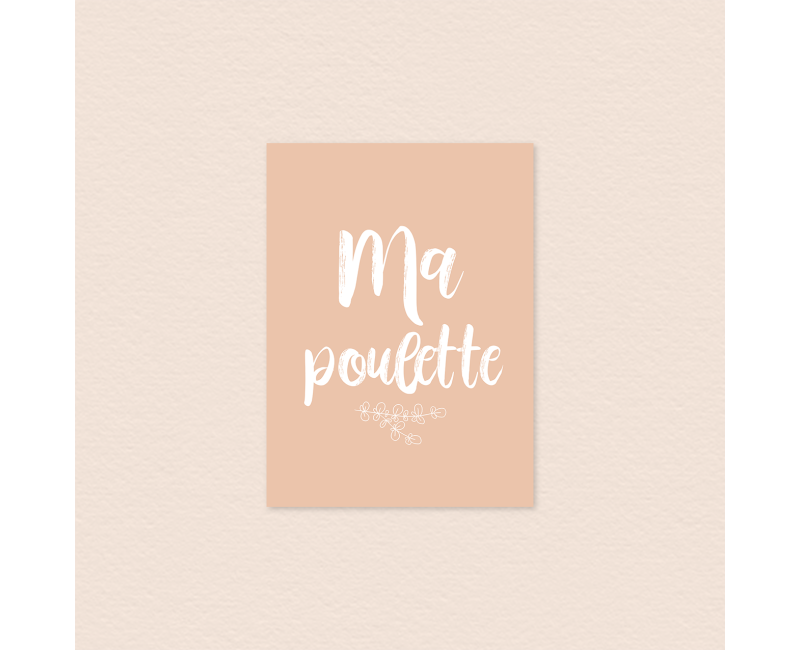 Carte ma poulette