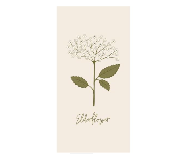 Serviettes papier elderflower