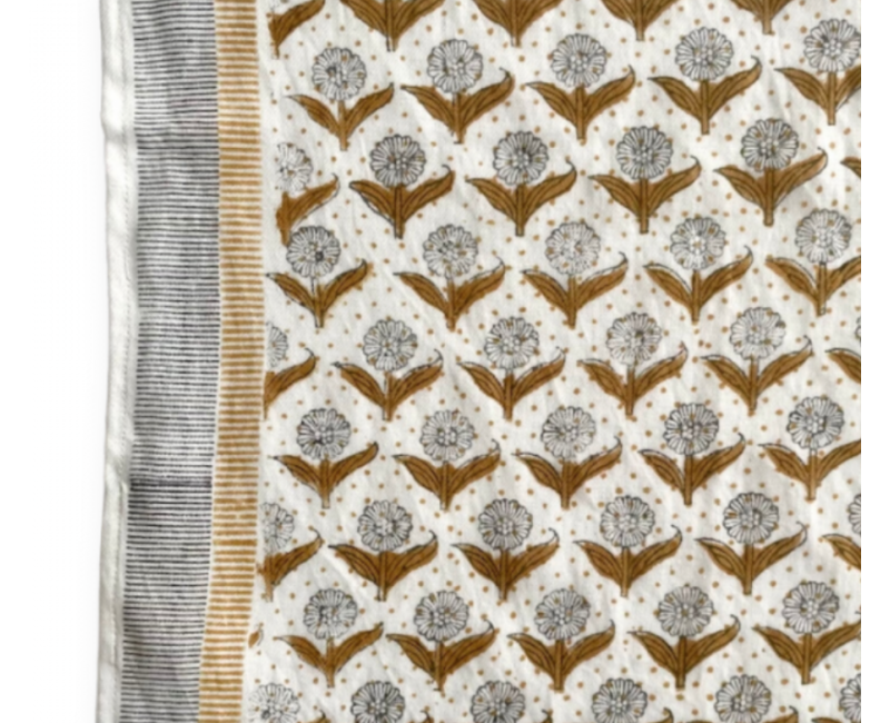 Grand foulard Latika Lotus - Desert