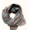 Grand foulard Apaches Latika Bengale - Céladon