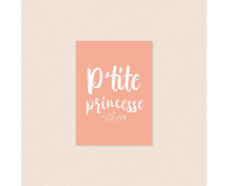 Carte petite princesse