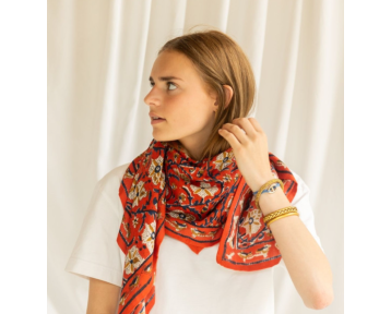 Grand foulard Apaches...