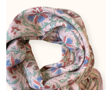 Grand Foulard Apaches Latika Bird - Pastel