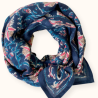 Grand Foulard Apaches Latika Bird - Céleste