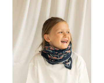 Grand Foulard Apaches Latika Bird - Céleste