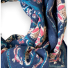 Grand Foulard Apaches Latika Bird - Céleste