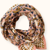 Grand foulard Apaches Latika Éventail - Blush