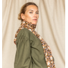 Grand foulard Apaches Latika Éventail - Blush