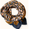 Grand foulard Apaches Latika Tulipe - Orage