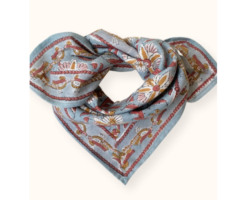 Petit foulard Apaches Manika Bird - Nuage