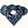 Petit foulard Apaches Manika Bird - Céleste