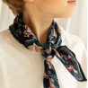 Petit foulard Apaches Manika Bird - Céleste