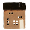 Photophore maison camel toit noir
