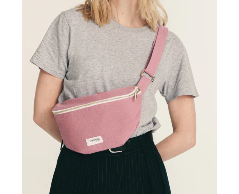 Sac Banane Custine XL Rivedroite - Bois de rose