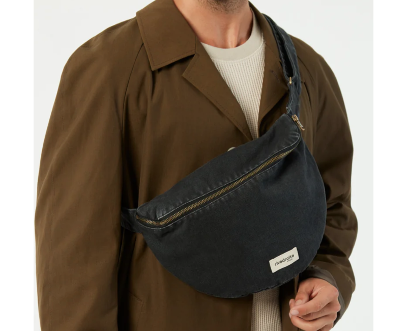 Sac Banane Custine XL Rivedroite - Smokey Black