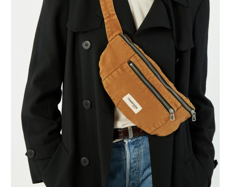 Sac banane Orsel L Rivedroite - Brown Leaf