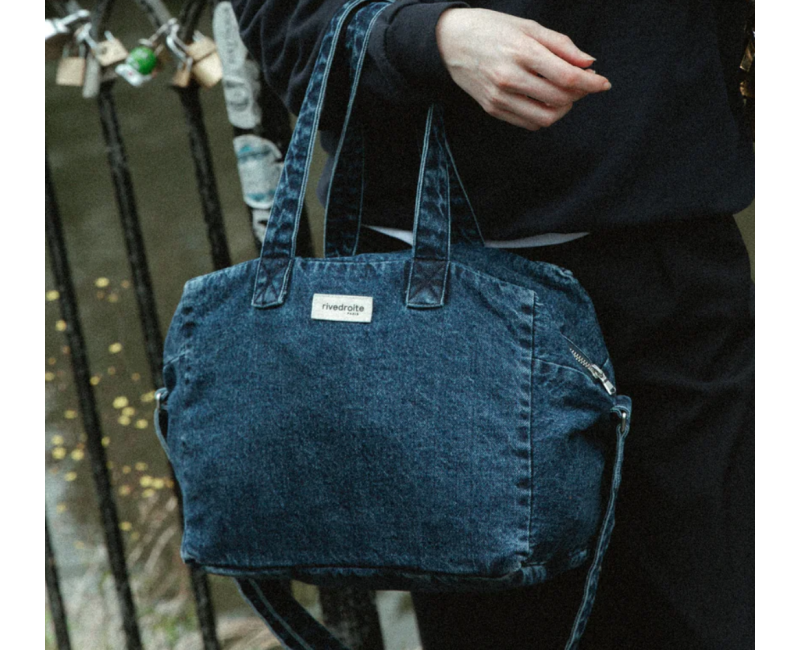 Le sac City Bag Sauval Rivedroite - Aged Denim