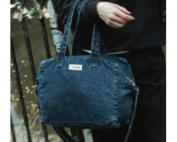 Le sac City Bag Sauval Rivedroite - Aged Denim