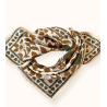 Petit foulard Apaches Manika Coeur - Macadamia